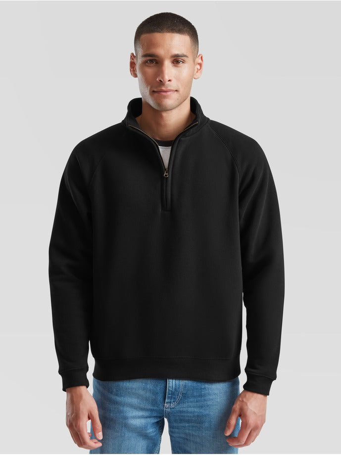 Premium Zip Neck Raglan Sweat Herren 280gsm FOL