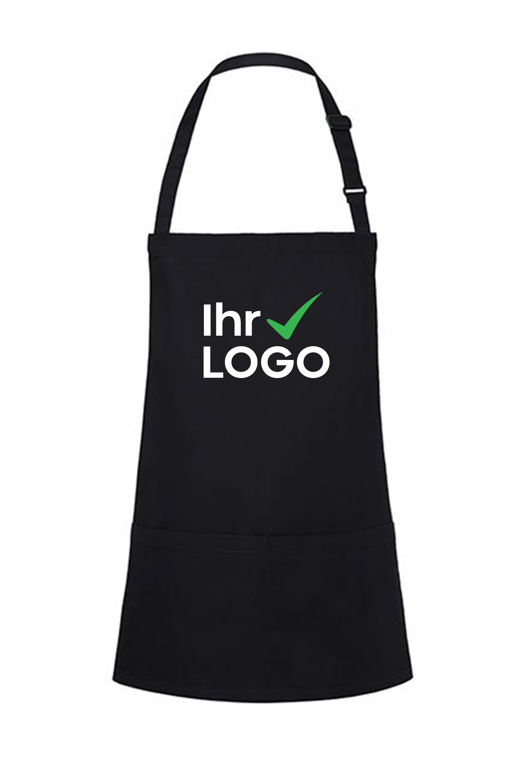 Kurze Latzschürze mit Schnalle und Tasche 215 g/m² KY