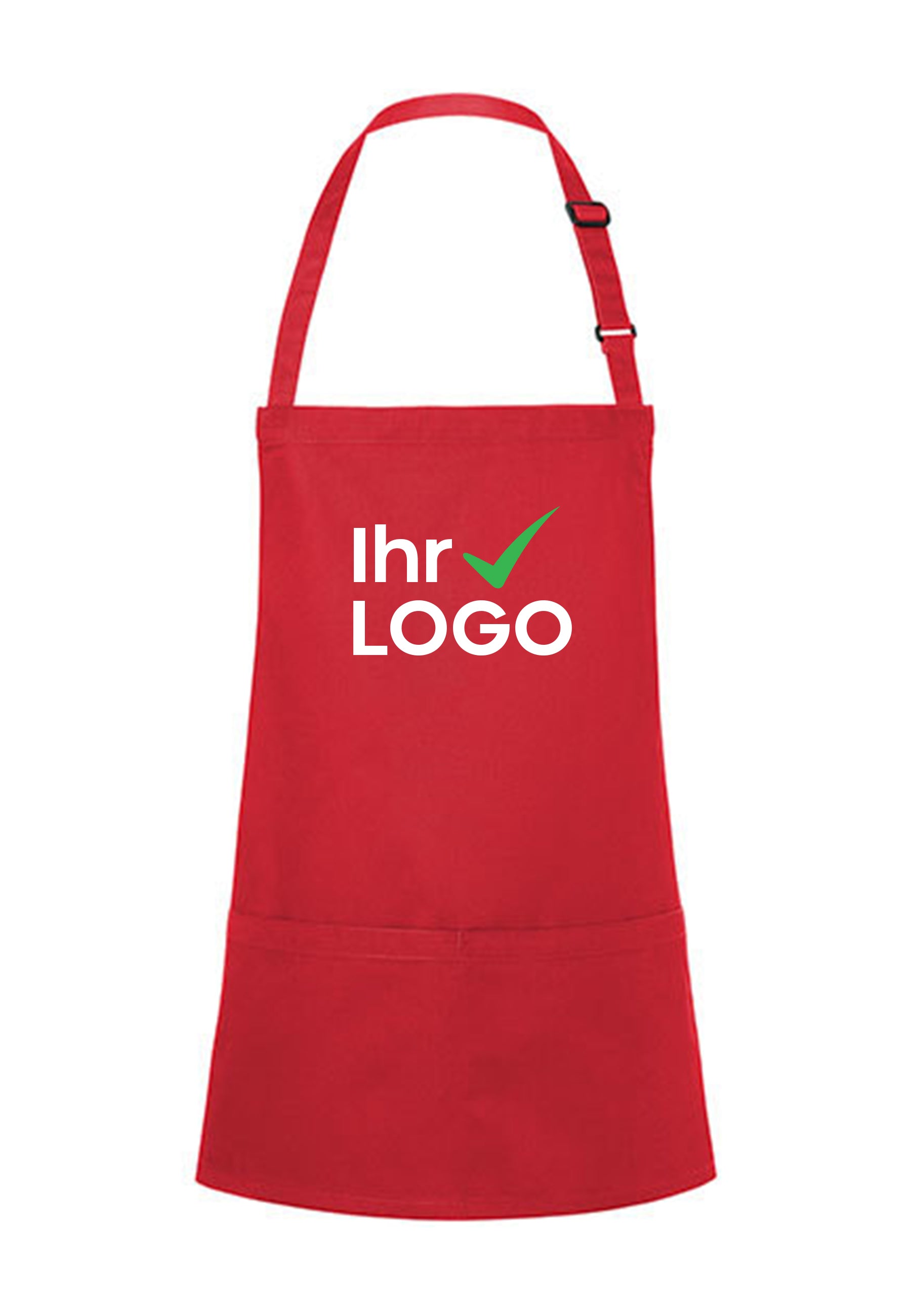 Kurze Latzschürze mit Schnalle und Tasche 215 g/m² KY